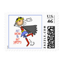 My Mom Is My Hero Postage Stamps