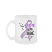 My Mom is My Hero - Purple Ribbon Coffee Mug