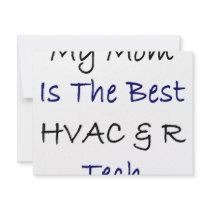My Mom Is The Best HVAC & R Tech invitations by Supernova23 My Mom Is The Best HVAC & R Tech invitations