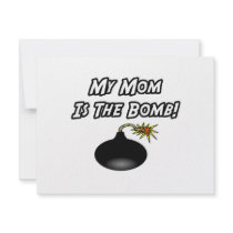 My Mom Is The Bomb invitations by Proud_Mom_Shirts My Mom Is The Bomb invitations