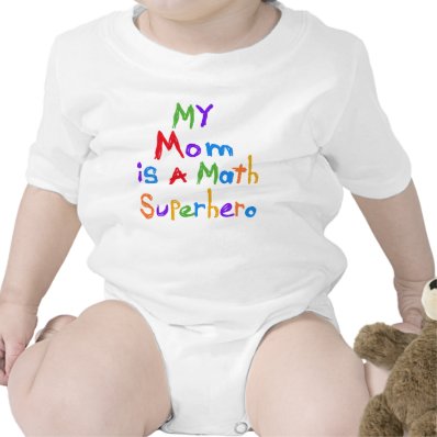 My Mom Math Superhero T-shirts and Gifts