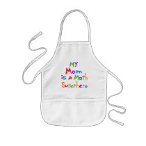 My Mom Math Superhero T-shirts and Gifts aprons