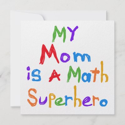 Superhero Goodie Bags on My Mom Is A Math Superhero T Shirts  Magnets  Bags  And More With