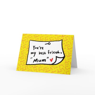 my mom, my best friend greeting card by remi1944