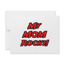 My Mom Rocks invitations by Proud_Mom_Shirts My Mom Rocks invitations