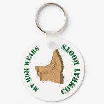 My Mom Wears Combat Boots - Key Chain keychains by carlj56 My Mom Wears Combat Boots - Key Chain keychains