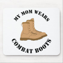 My Mom Wears Combat Boots mousepads