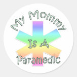 My Mommy Is A Paramedic Round Stickers