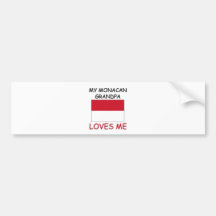 My Monacan Grandpa Loves Me Bumper Sticker
