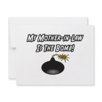 My Mother-In-Law Is The Bomb invitations