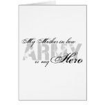 My Mother-in-law My Hero - ARMY Greeting Cards