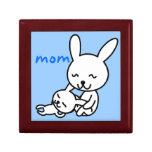 My mother, my friend happy cartoon bunny rabbits jewelry box