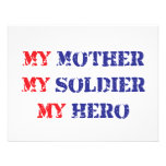 My mother, my soldier, my hero personalized invitation