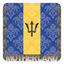 My Motherland Barbados Square Stickers