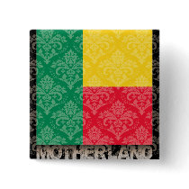 My Motherland Benin Pinback Buttons