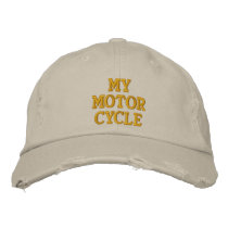 My Motor Cycle embroidered hats by bjaes01 My Motor Cycle embroidered hats