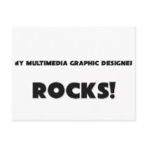 MY Multimedia Graphic Designer ROCKS! postcards