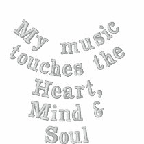 My music touches the Heart, Mind & Soul_Hoodie embroidered shirts by ELENNE My music touches the Heart, Mind & Soul_Hoodie embroidered shirts