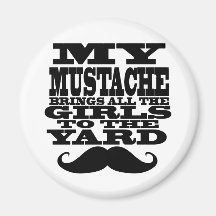 My mustache brings all the girls magnet