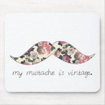my mustache is vintage mousepad