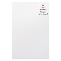 My Mutt is Smarter Customized Stationery