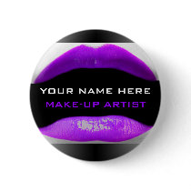 My Name Is For Make-Up Artists Buttons