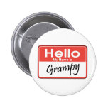 My Name is Grampy Pinback Buttons