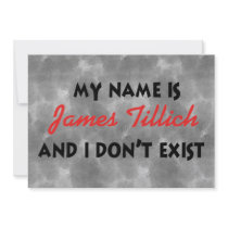 My Name Is James Tillich Personalized Announcement