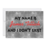 My Name Is James Tillich Personalized Announcement
