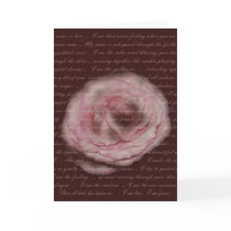 "My name is love" Floral Poetry Greeting Card