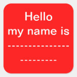 My Name Is Sticker