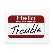 My Name is Trouble postcards