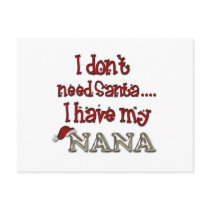 My Nana Is Better Than Santa Post Card