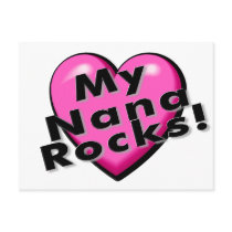 My Nana Rocks postcards by CelebrationZazzle My Nana Rocks postcards