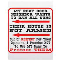 My Neighbor Wants To Ban All Guns Letterhead