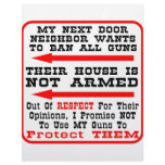 My Neighbor Wants To Ban All Guns Letterhead