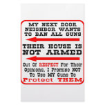 My Neighbor Wants To Ban All Guns Personalized Stationery