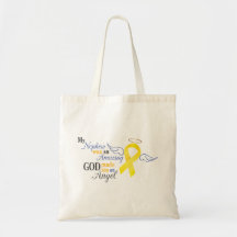 My Nephew An Angel - Bladder Cancer Canvas Bags