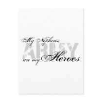 My Nephews My Heroes - ARMY Post Card