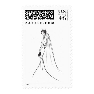 My New York Wedding Postage Stamp