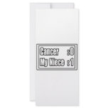 My Niece Beat Cancer (Scoreboard) rack cards