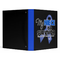 My Niece  is a Survivor - Colon Cancer 3 Ring Binder