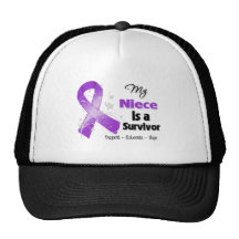 My Niece is a Survivor Purple Ribbon Hats