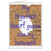 My Nigerian Dwarf Goats Ate My Homework cards