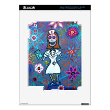 My No.1 Nurse Day of the Dead Skins For iPad 3