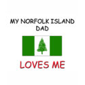 My NORFOLK ISLAND DAD Loves Me t-shirts by flagshirt My NORFOLK ISLAND DAD Loves Me t-shirts