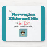 My Norwegian Elkhound Mix is All That! Mousepad