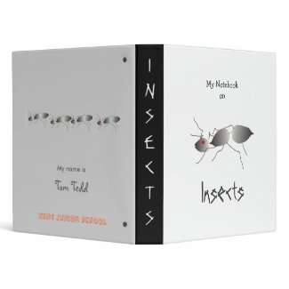My Notebook on Insects binder