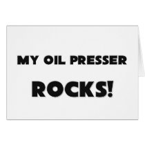 MY Oil Presser ROCKS! cards by professions MY Oil Presser ROCKS! cards