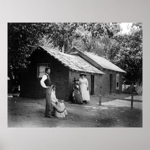 My Old Adobe Home, 1880s Print